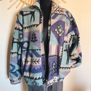 Vintage Forest Fleece Jacket